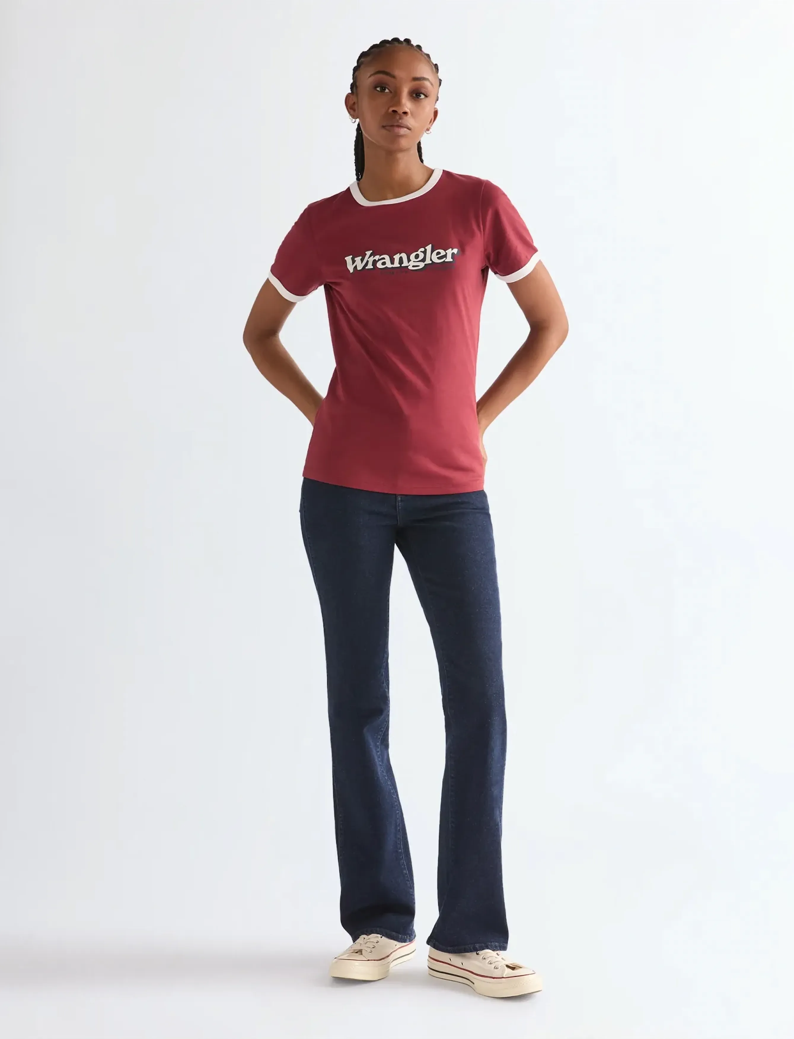 Wrangler - RINGER TEE - die niedrigsten preise - ruby wine - 4
