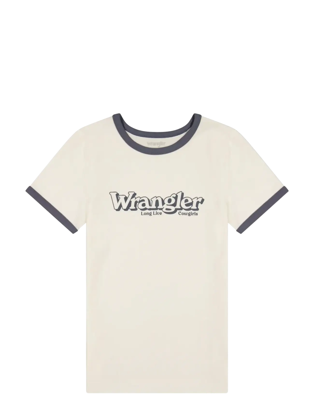 Wrangler RINGER TEE - Wrangler - WORN WHITE / cream
