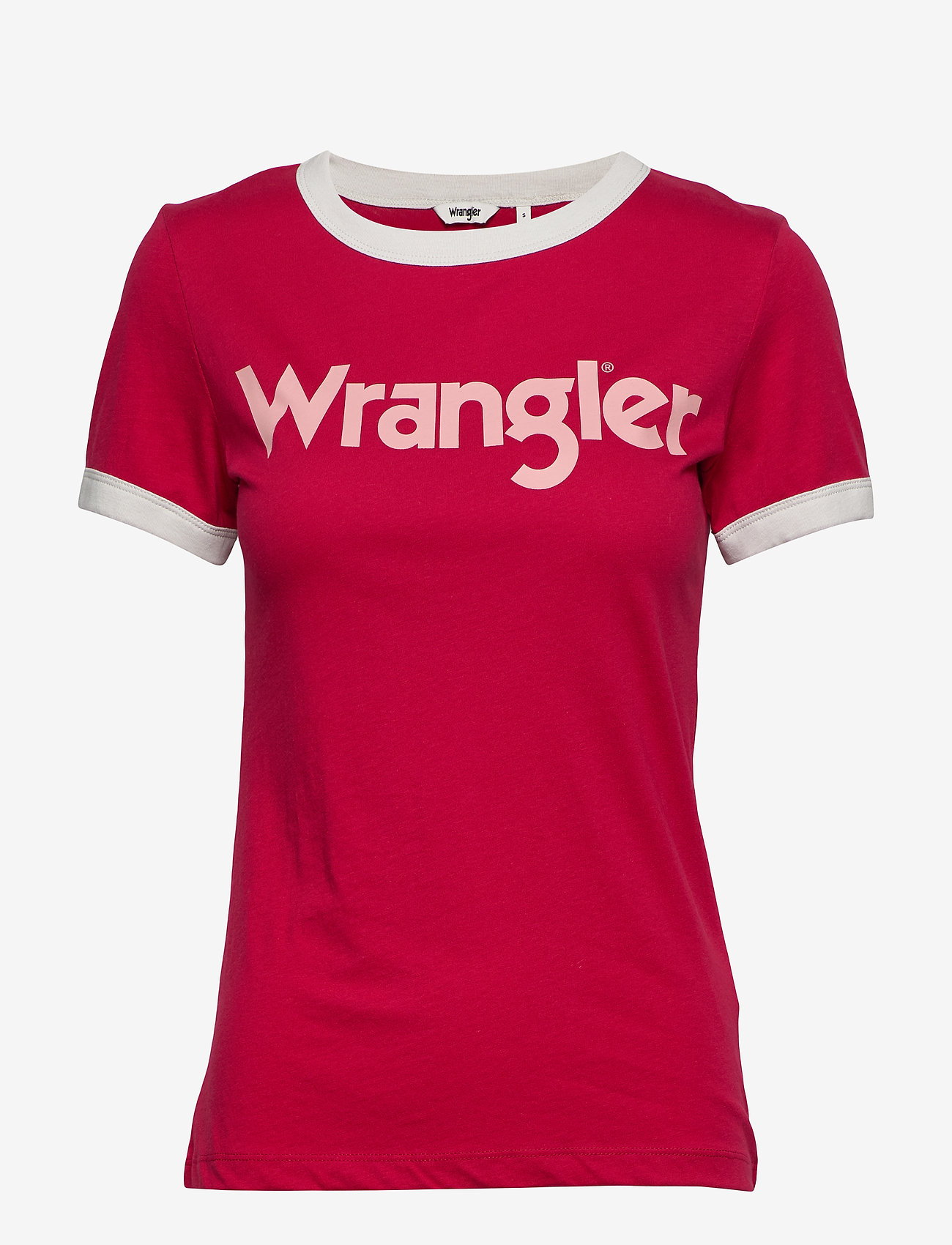 Wrangler - RINGER TEE - magenta red - 0