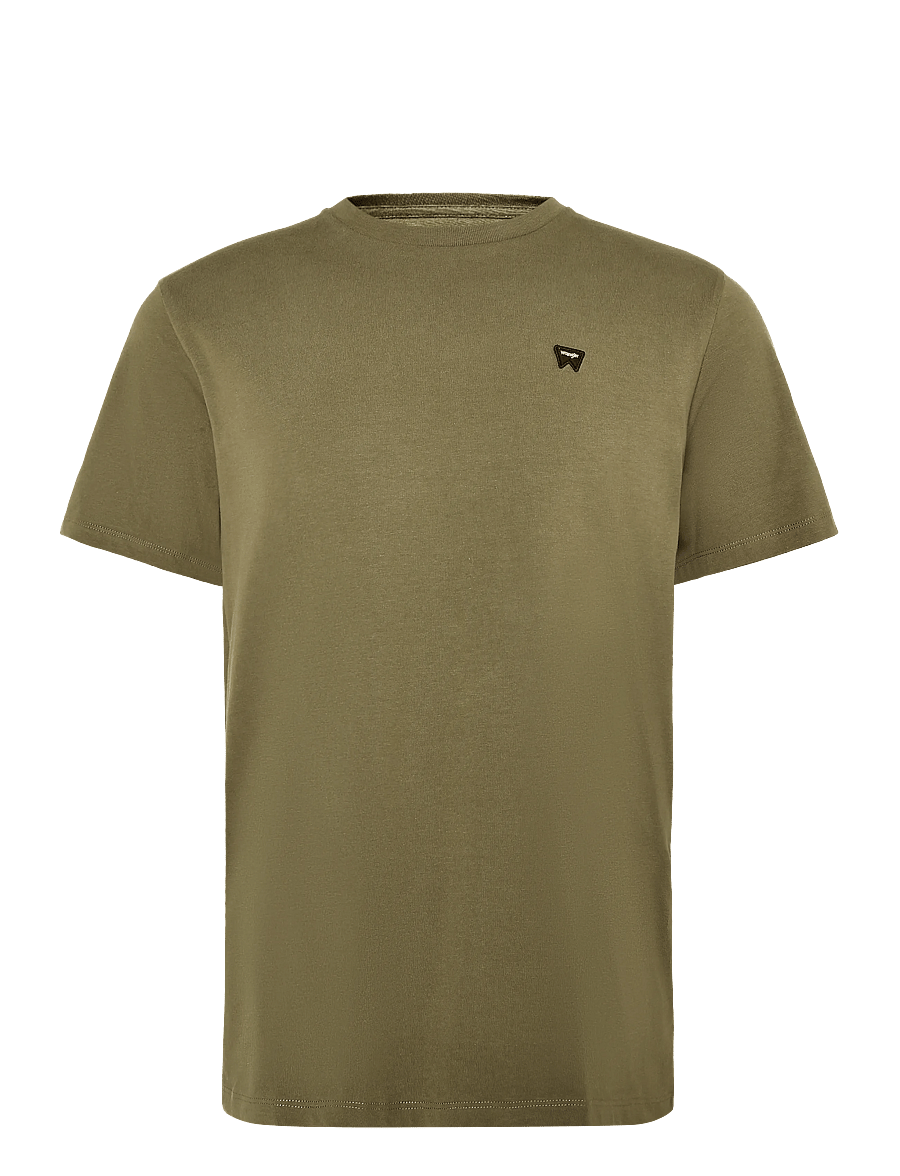 Wrangler - SIGN OFF TEE - kurzärmelige t-shirts - olive night - 1