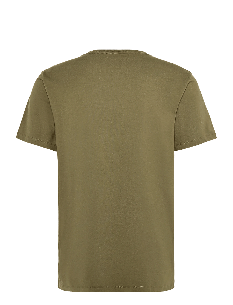 Wrangler - SIGN OFF TEE - kurzärmelige t-shirts - olive night - 2