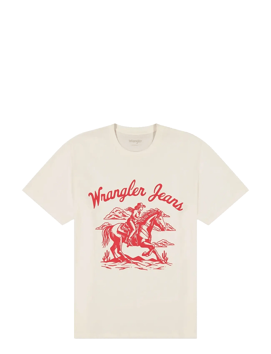 Wrangler - GIRLFRIEND TEE - t-shirts - worn white - 1