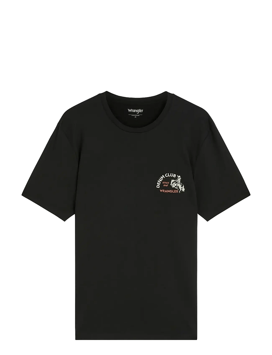 Wrangler - SMALL GRAPHIC TEE - kortärmade t-shirts - black beauty - 1