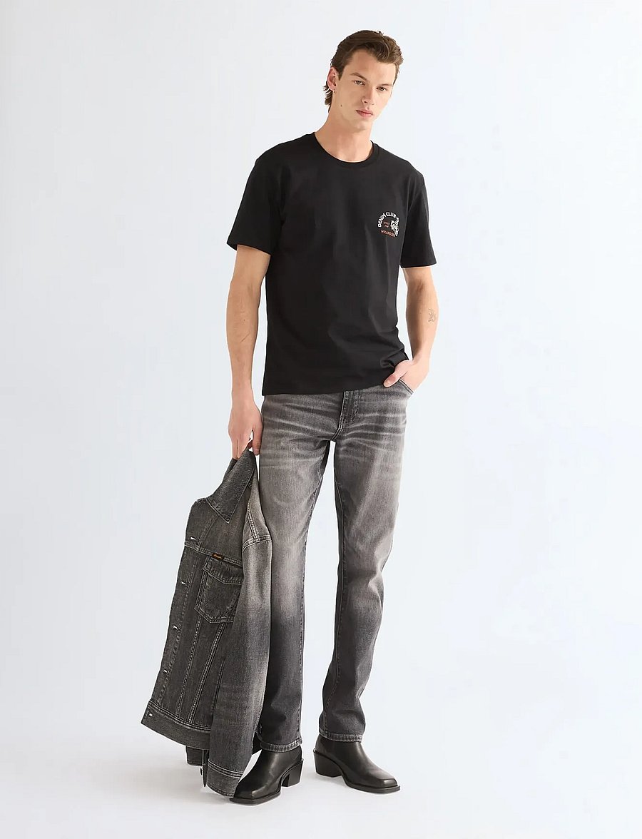 Wrangler - SMALL GRAPHIC TEE - kortärmade t-shirts - black beauty - 3