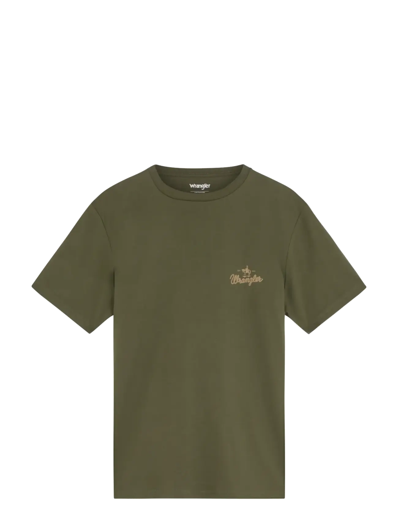 Wrangler SMALL GRAPHIC TEE - T-särgid - DEEP DEPTHS / khaki/green
