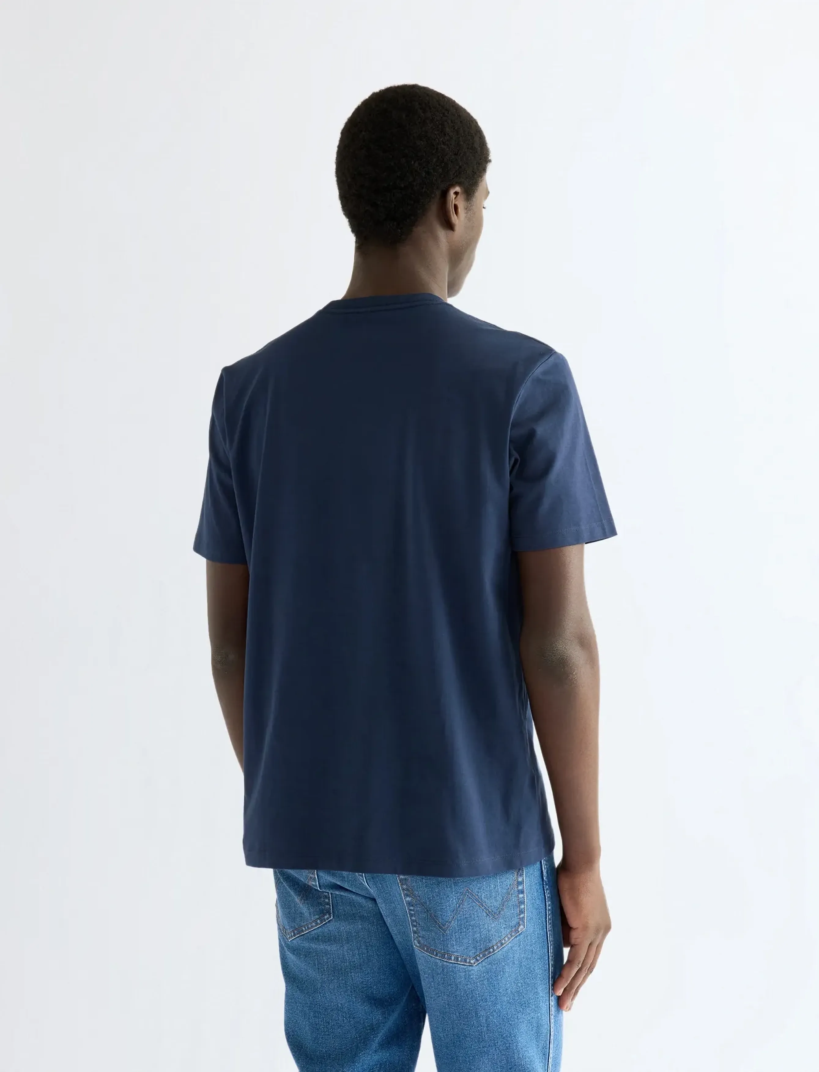 Wrangler - SMALL GRAPHIC TEE - efterårstøj - navy - 4