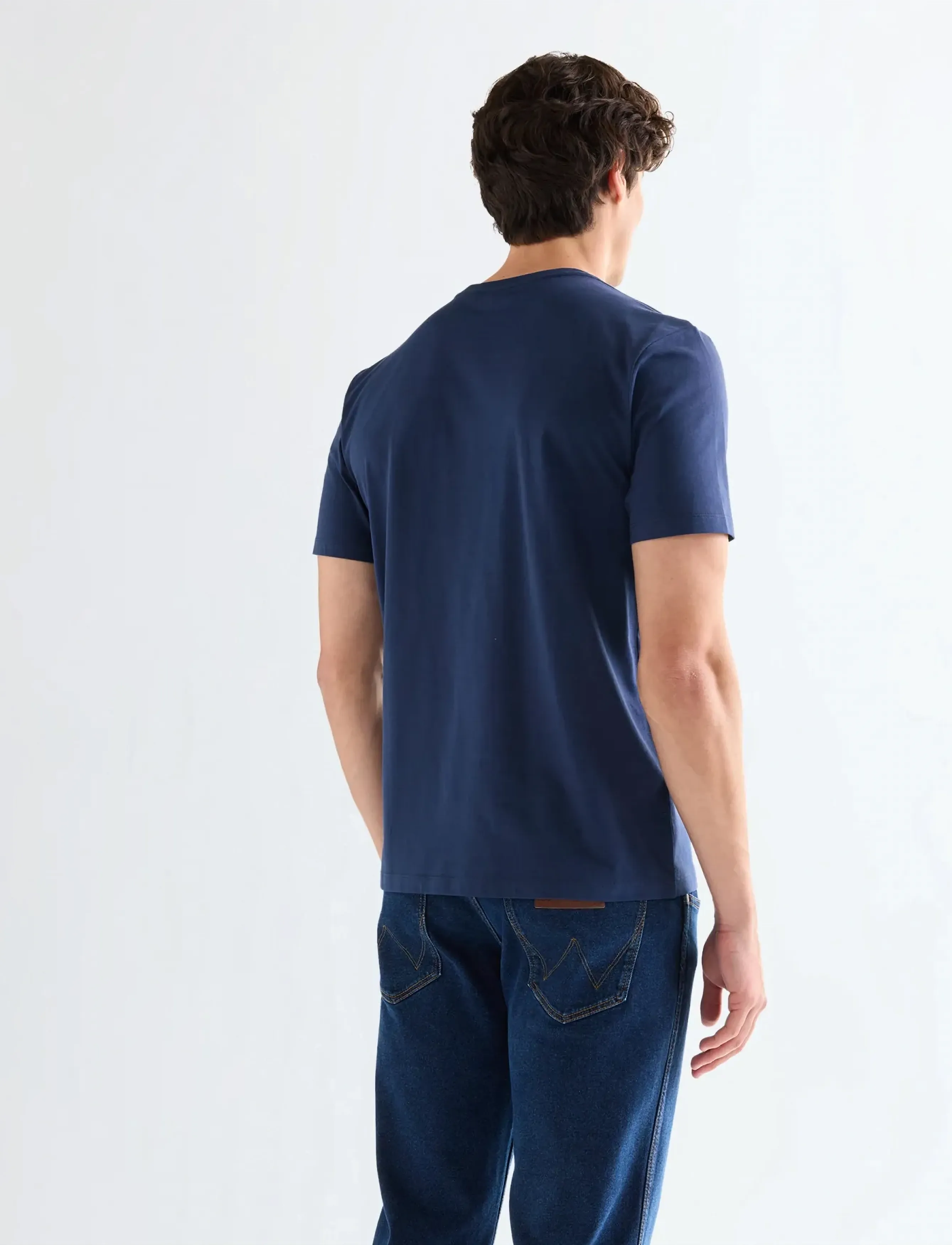 Wrangler - SMALL GRAPHIC TEE - die niedrigsten preise - navy - 3