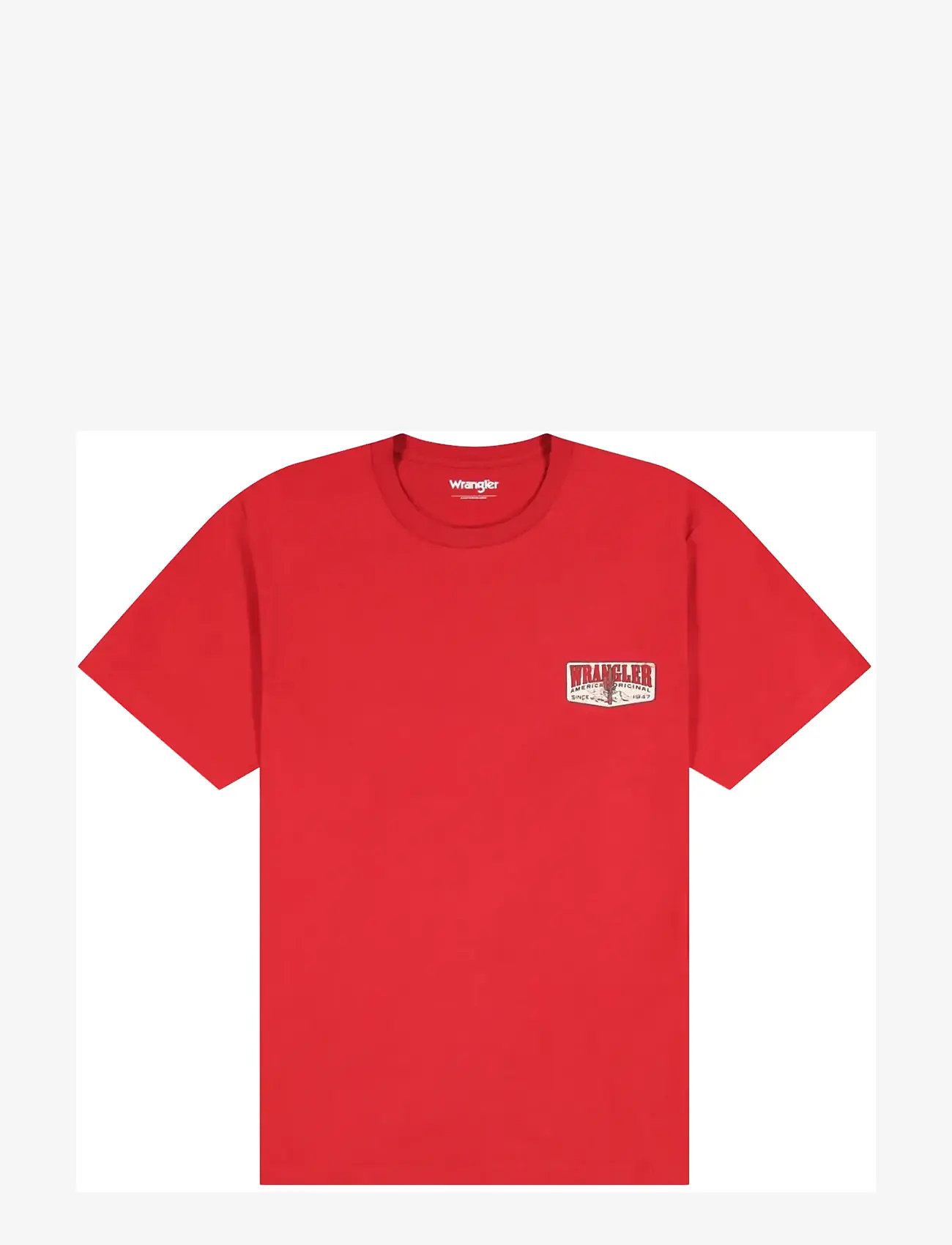 Wrangler - SMALL GRAPHIC TEE - efterårstøj - red - 0