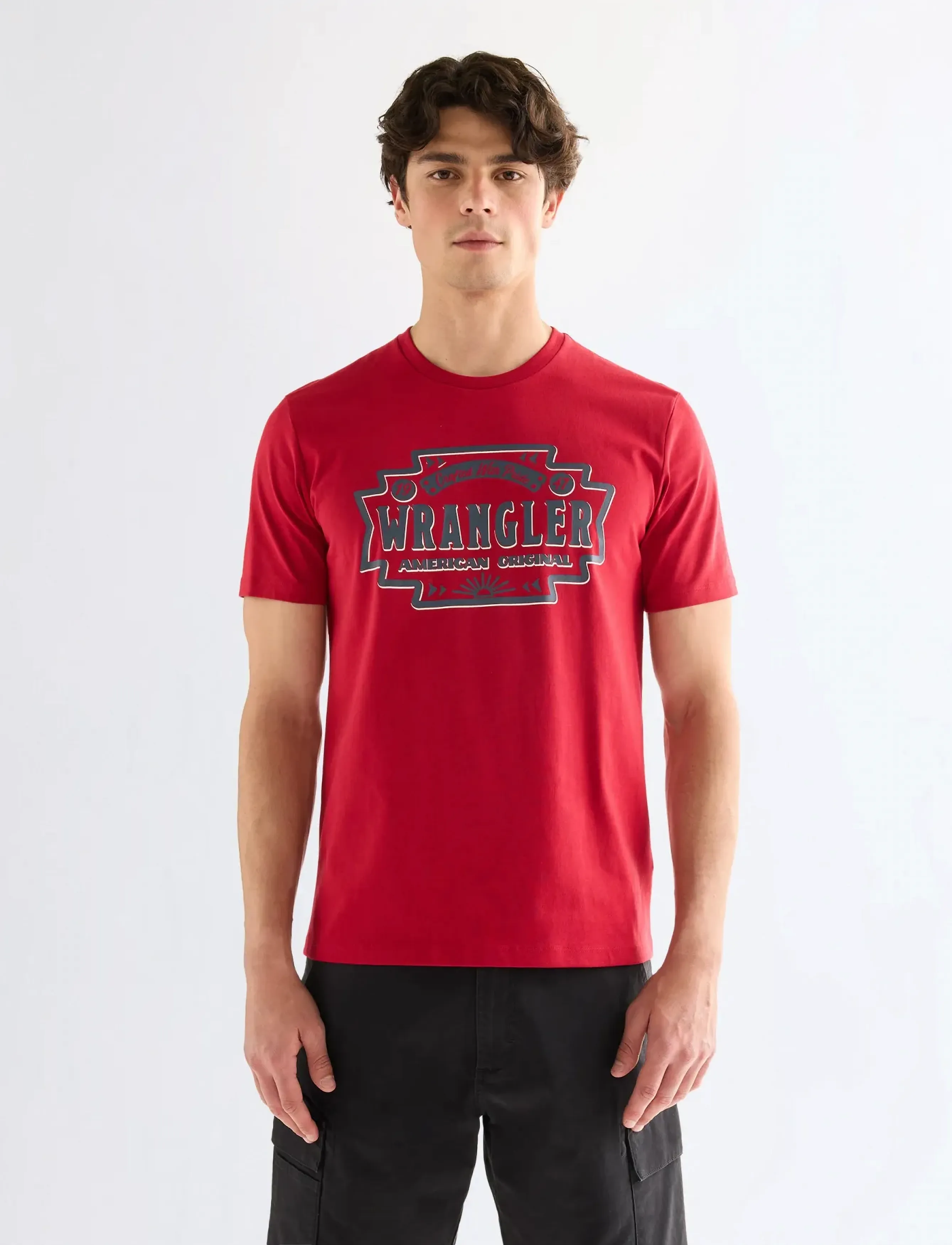 Wrangler - SMALL GRAPHIC TEE - die niedrigsten preise - red - 3