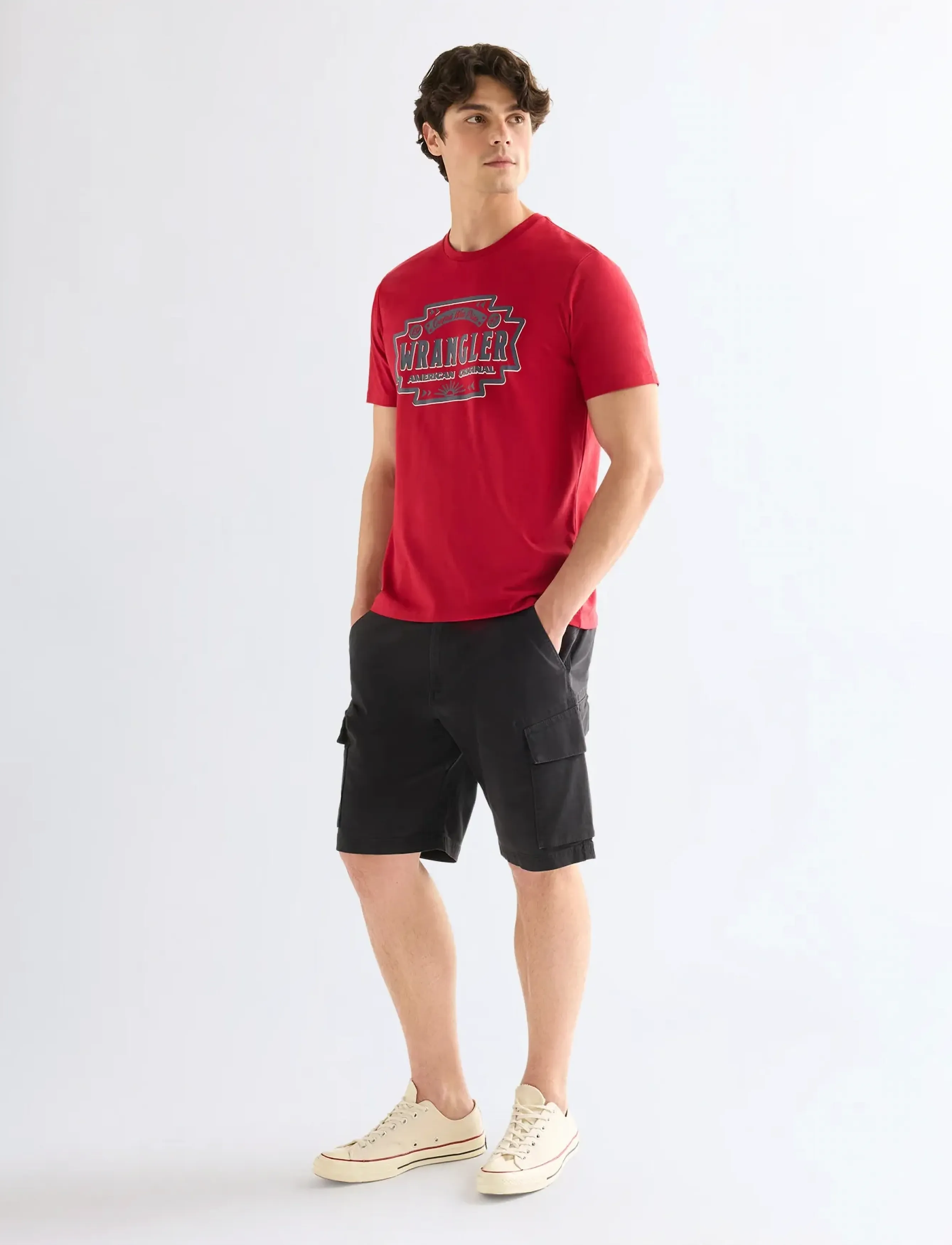 Wrangler - SMALL GRAPHIC TEE - die niedrigsten preise - red - 5