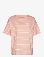 Wrangler - STRIPE TEE - t-shirts - peach melba - 0