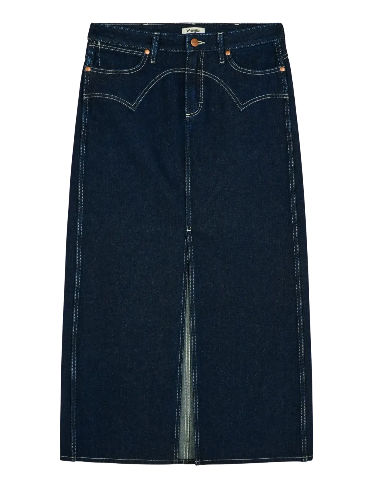 Wrangler - WESTERN MIDI SKIRT - denimnederdele - dark orbit - 1