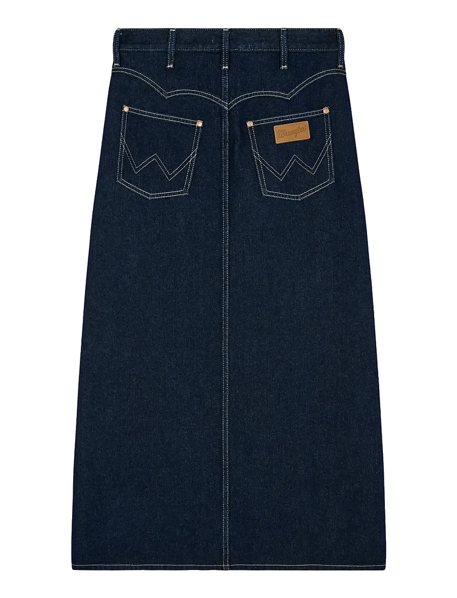 Wrangler - WESTERN MIDI SKIRT - denimnederdele - dark orbit - 2