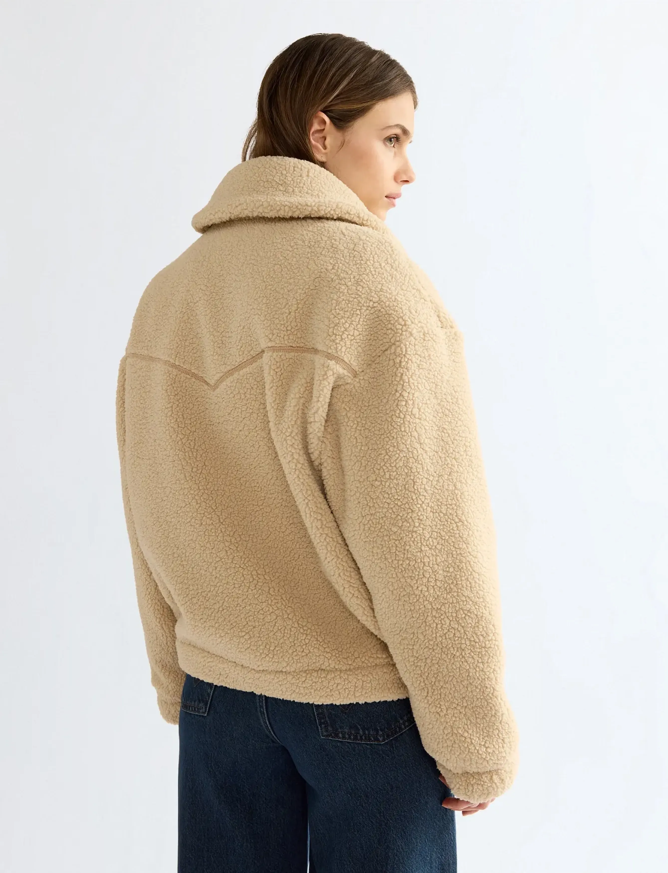 Wrangler - MOTO SHERPA JACKET - leichte mäntel - spice - 4