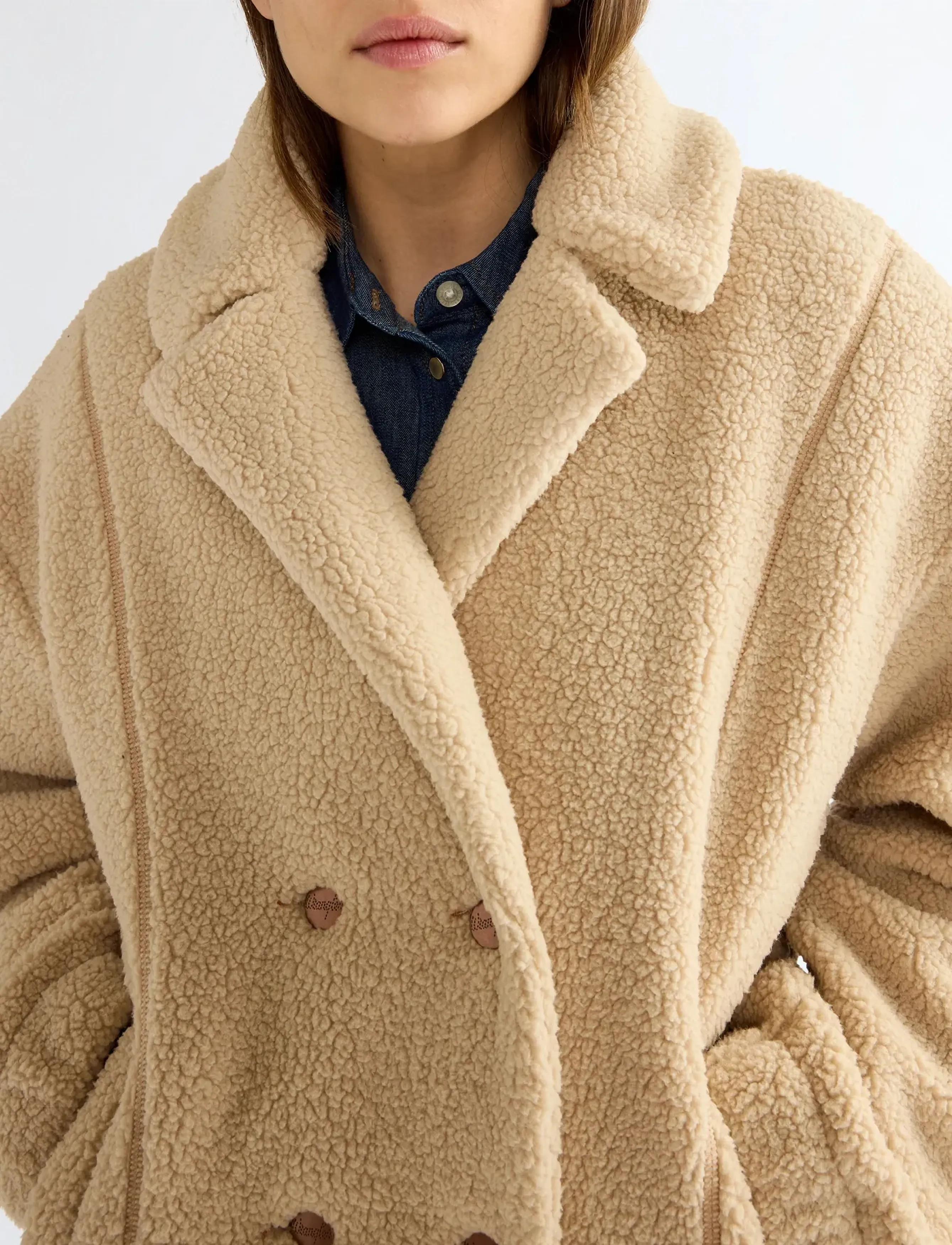 Wrangler - MOTO SHERPA JACKET - leichte mäntel - spice - 5