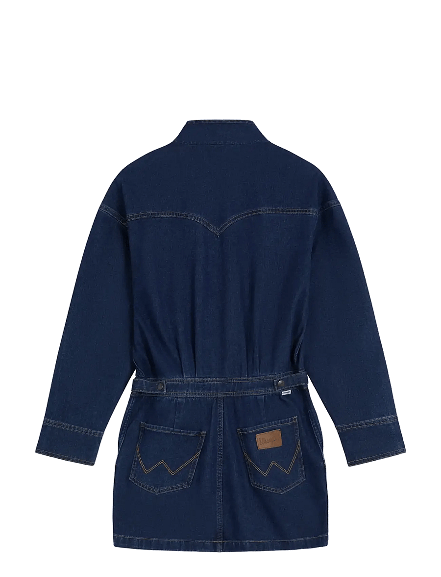 Wrangler - MOTO DRESS - denimkjoler - rawhide blue - 2