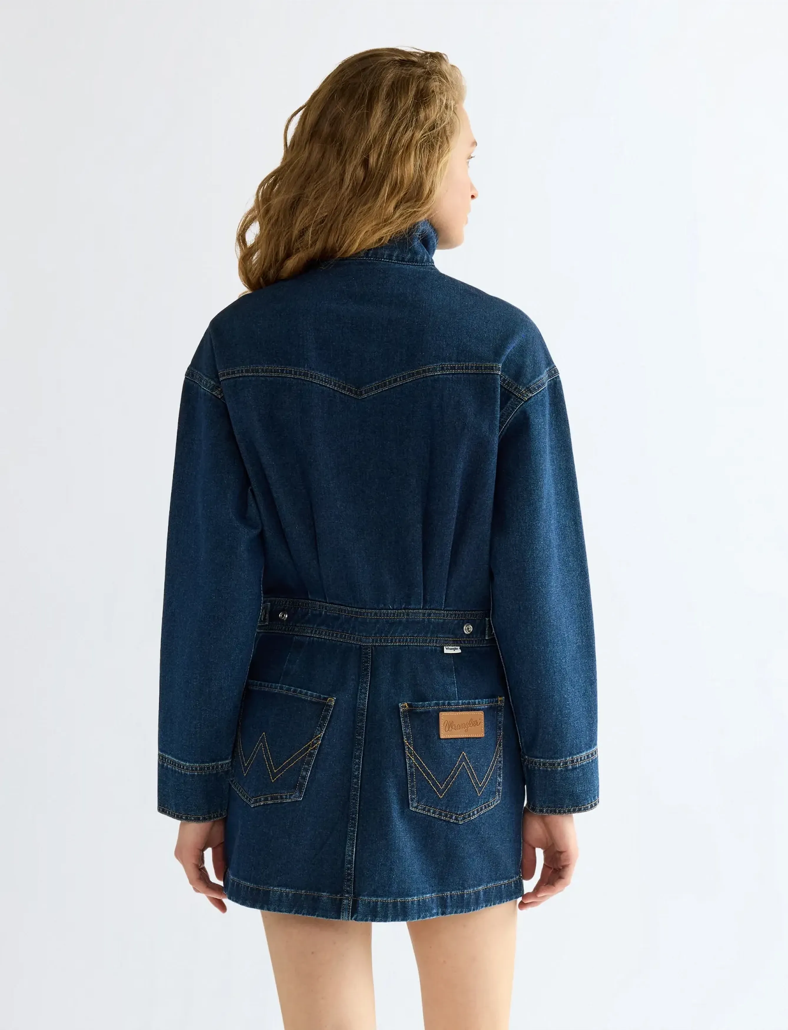 Wrangler - MOTO DRESS - denimkjoler - rawhide blue - 4