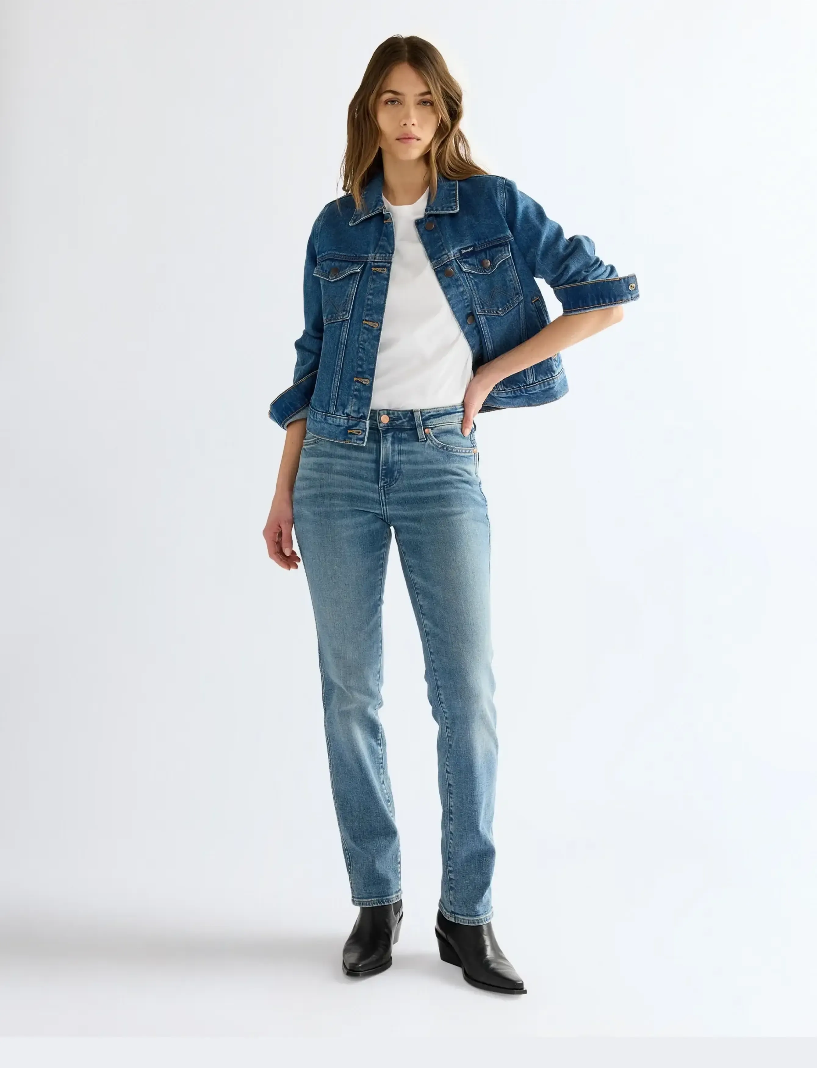 Wrangler - STRAIGHT - raka jeans - sonora falls - 3