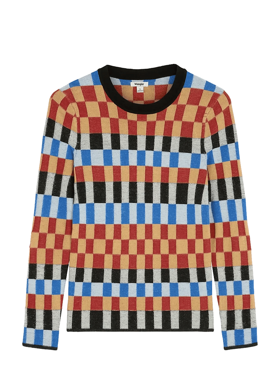 Wrangler - KNIT CREW - stickade tröjor - starting line check - 1