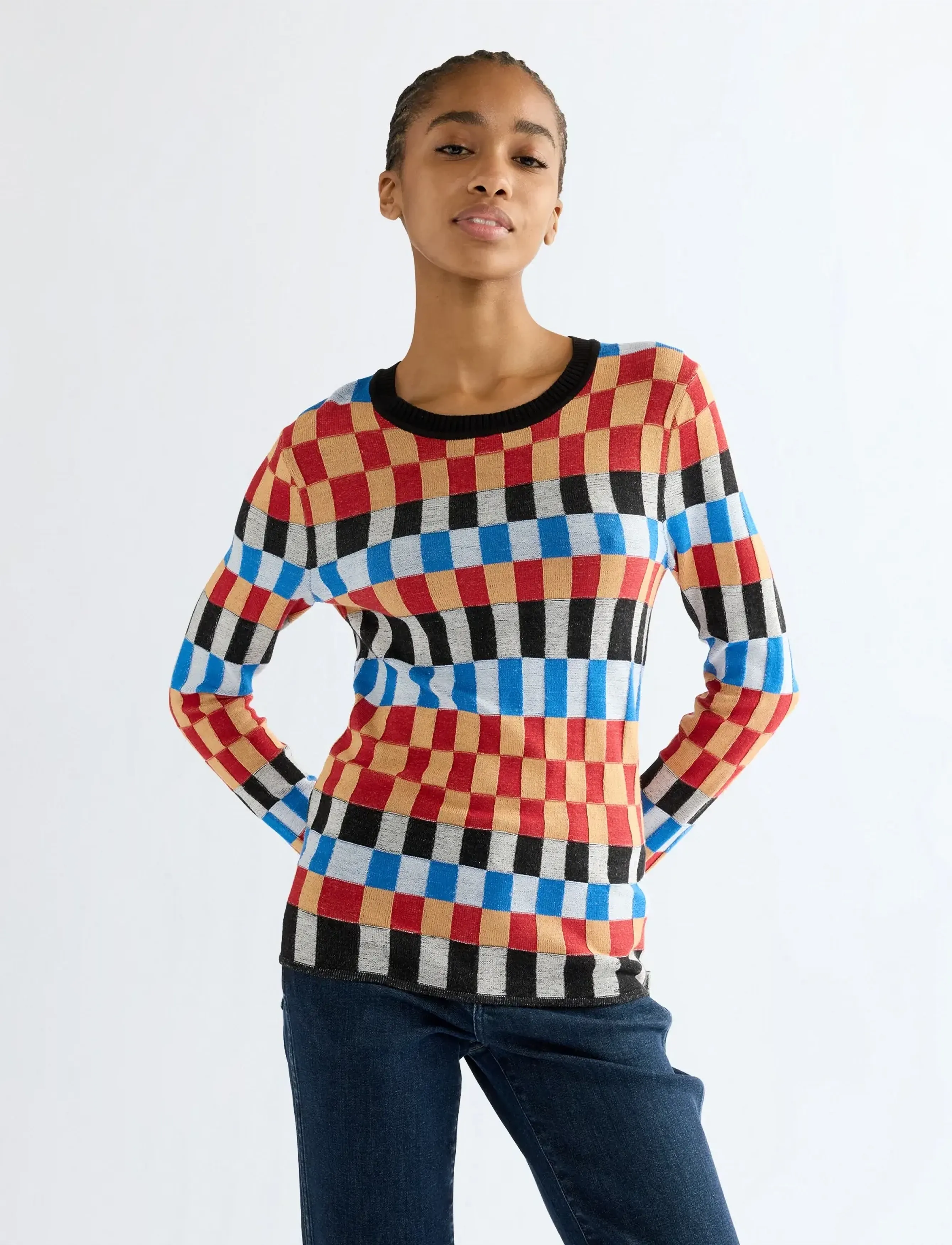 Wrangler Knit Crew, XL x 00, Knitwear, Rot - Jumpers, Frauen
