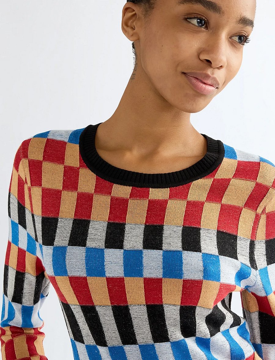 Wrangler - KNIT CREW - stickade tröjor - starting line check - 5