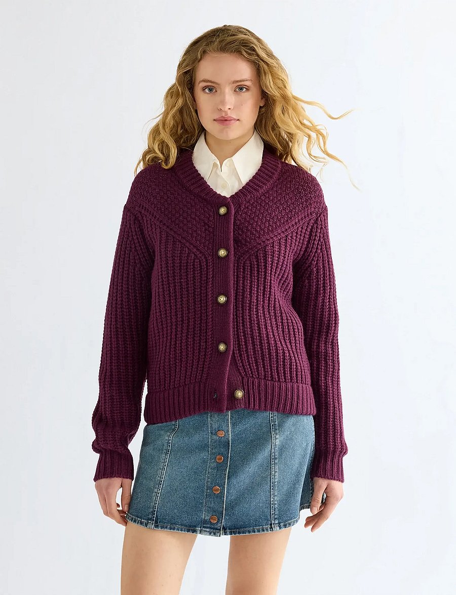 Wrangler - WESTERN CARDIGAN - koftor - potent purple - 0
