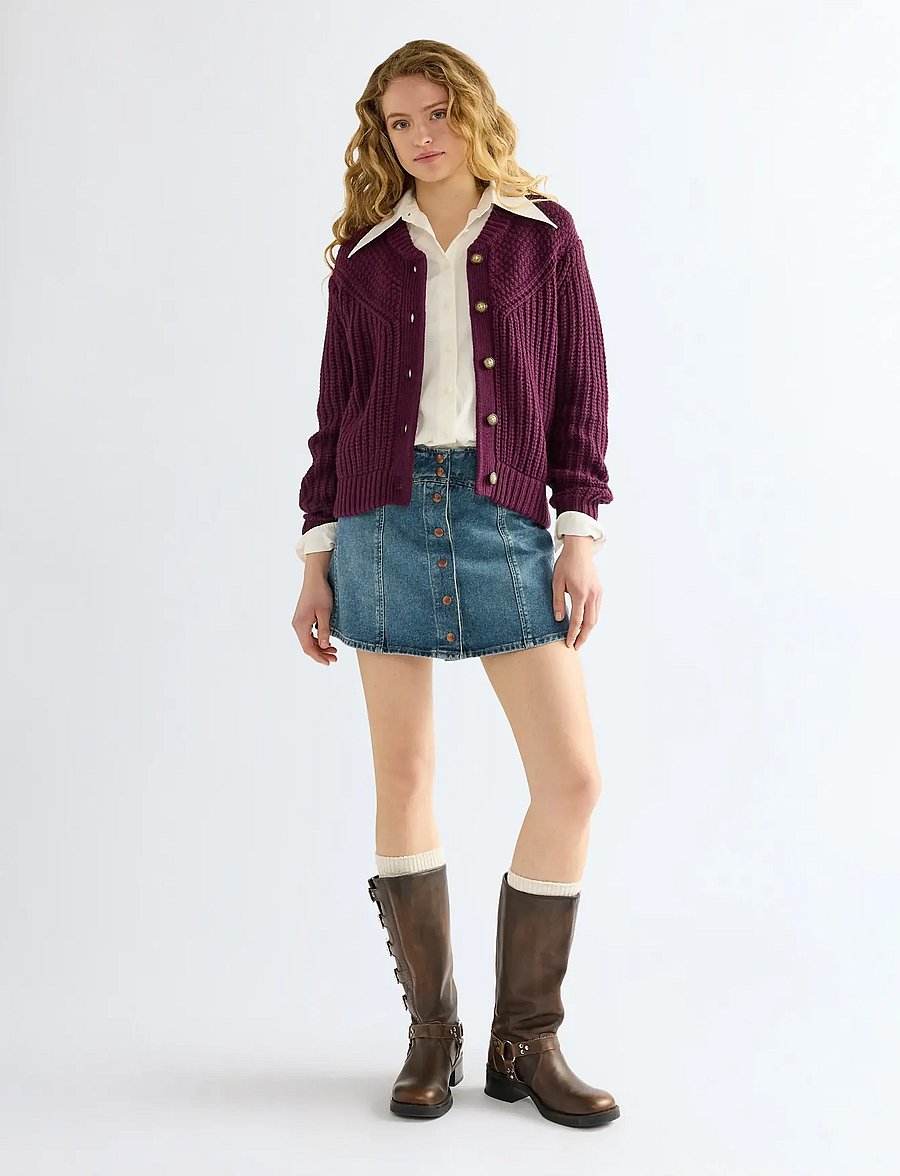 Wrangler - WESTERN CARDIGAN - koftor - potent purple - 3