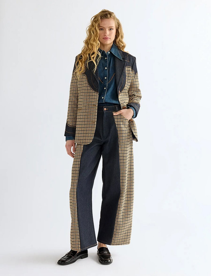 Wrangler - HOUNDSTOOTH BLAZER - enkeltradede blazere - rinse - 3