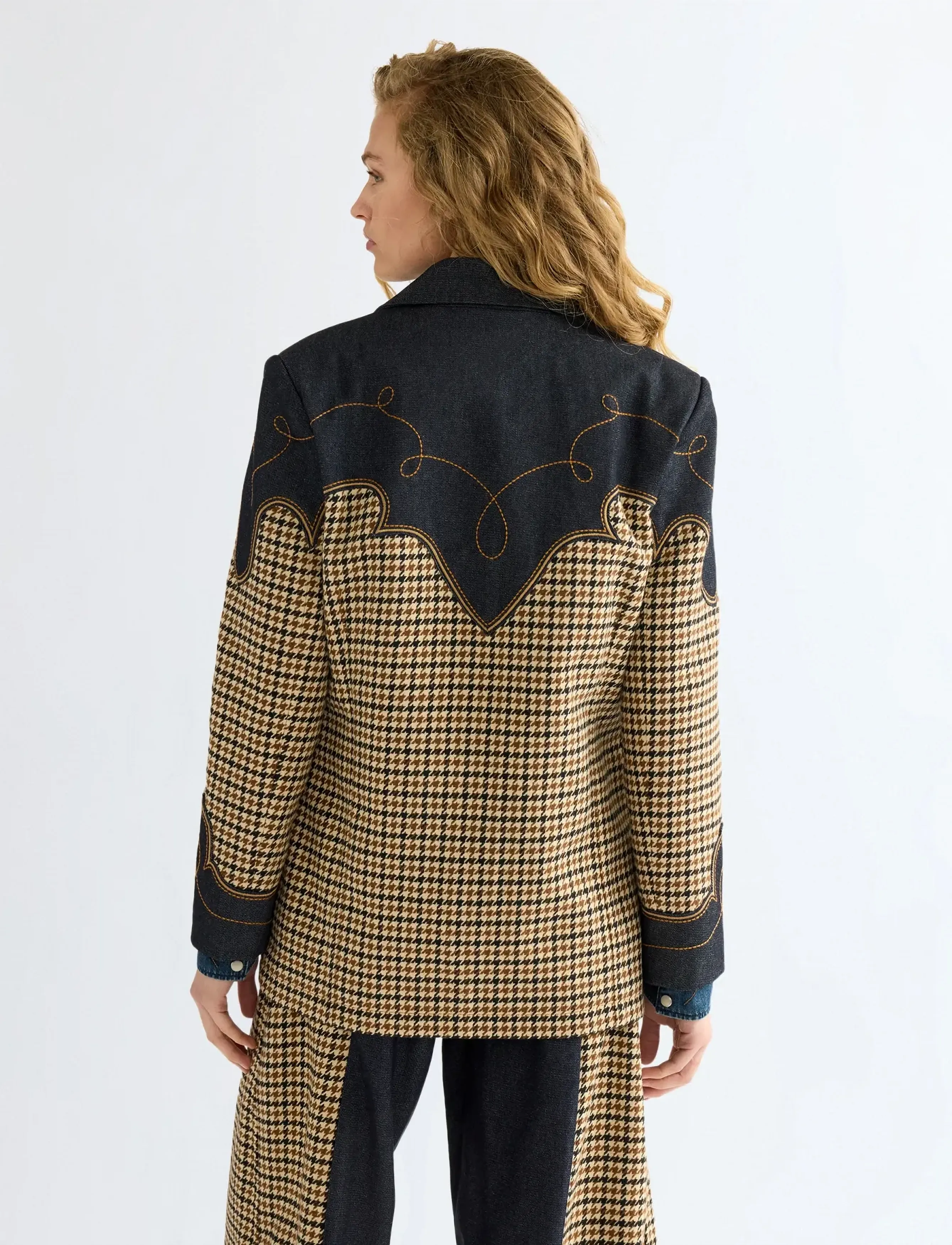Wrangler - HOUNDSTOOTH BLAZER - rinse - 4