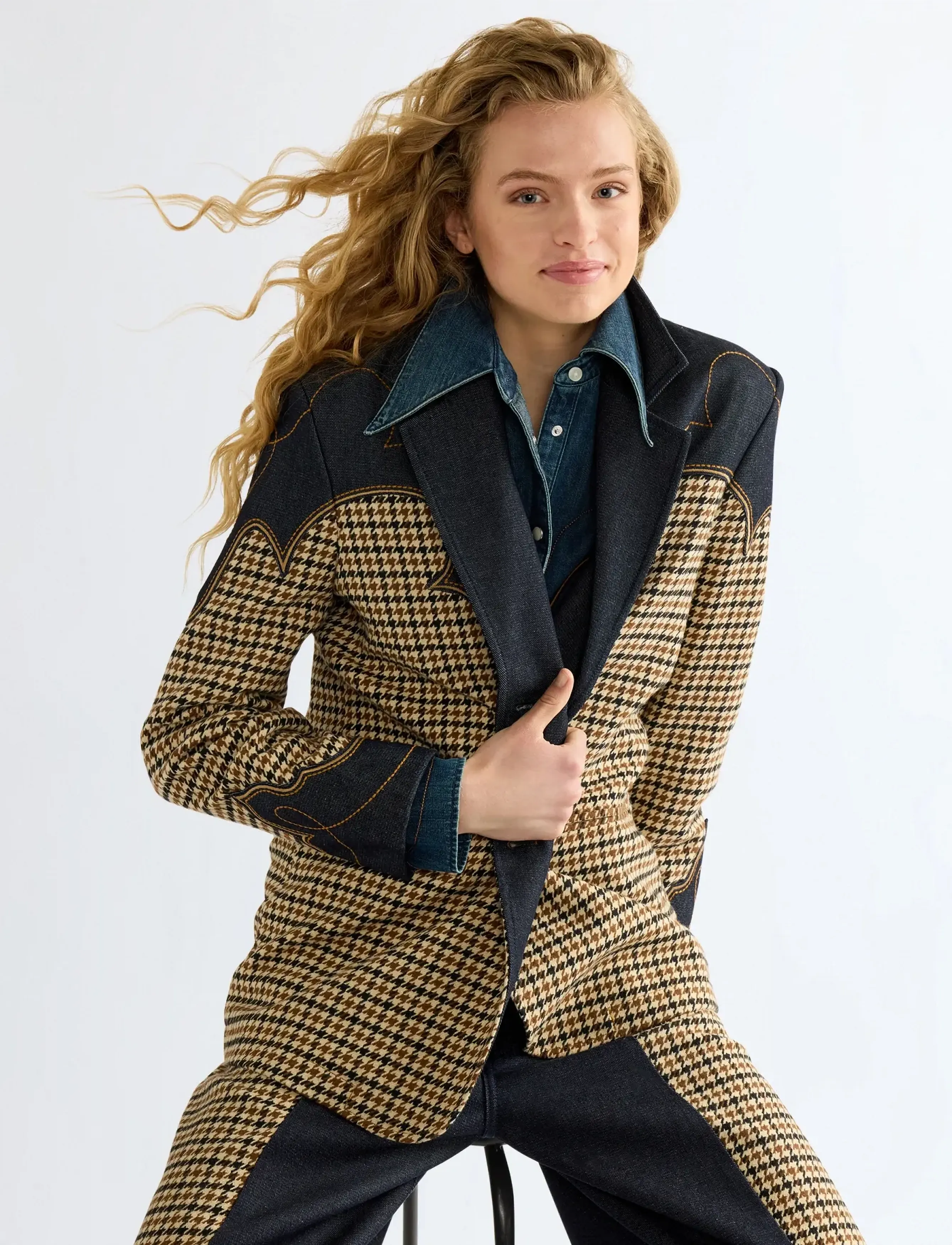 WRANGLER Houndstooth Blazer dam – bild 5
