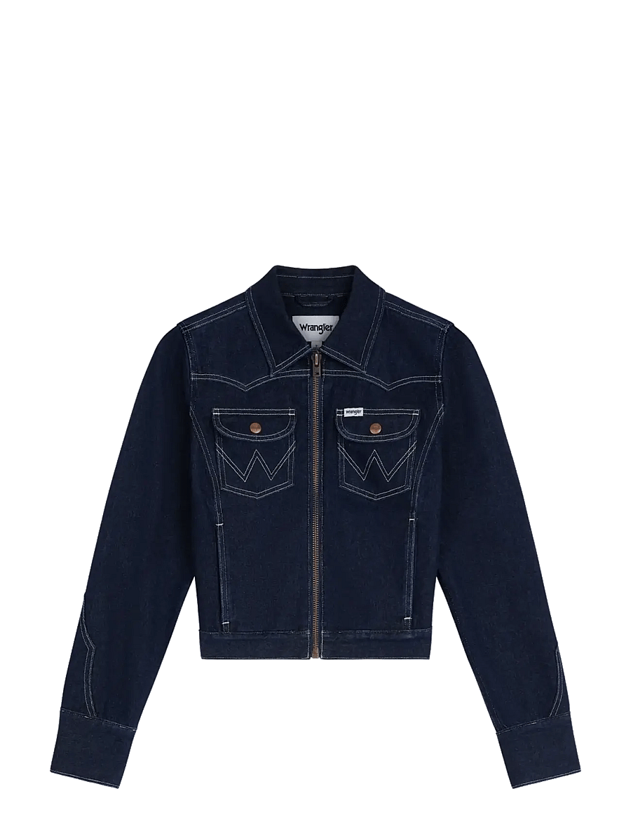 Wrangler - SLIM SEAMED JACKET - lederjacken - dark orbit - 1