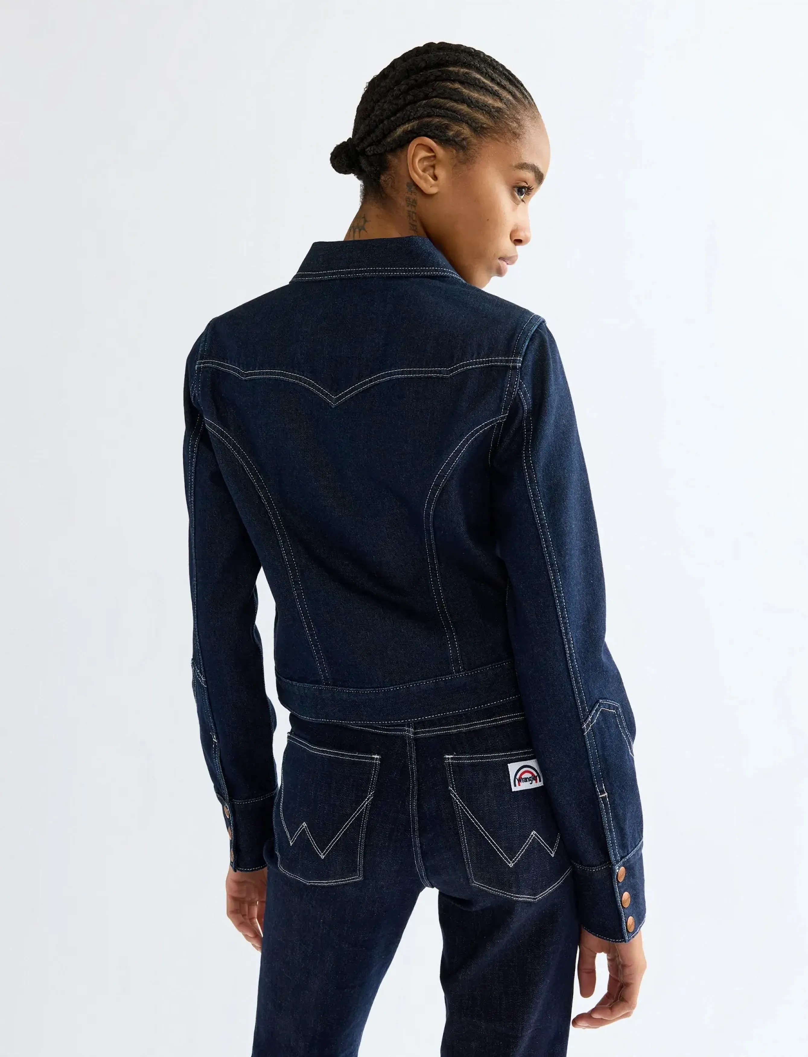 Wrangler - SLIM SEAMED JACKET - skinnjackor - dark orbit - 3