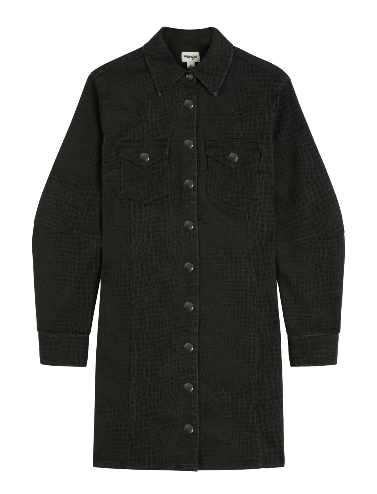 Wrangler - BARREL SLEEVE DRESS - croc print - 1