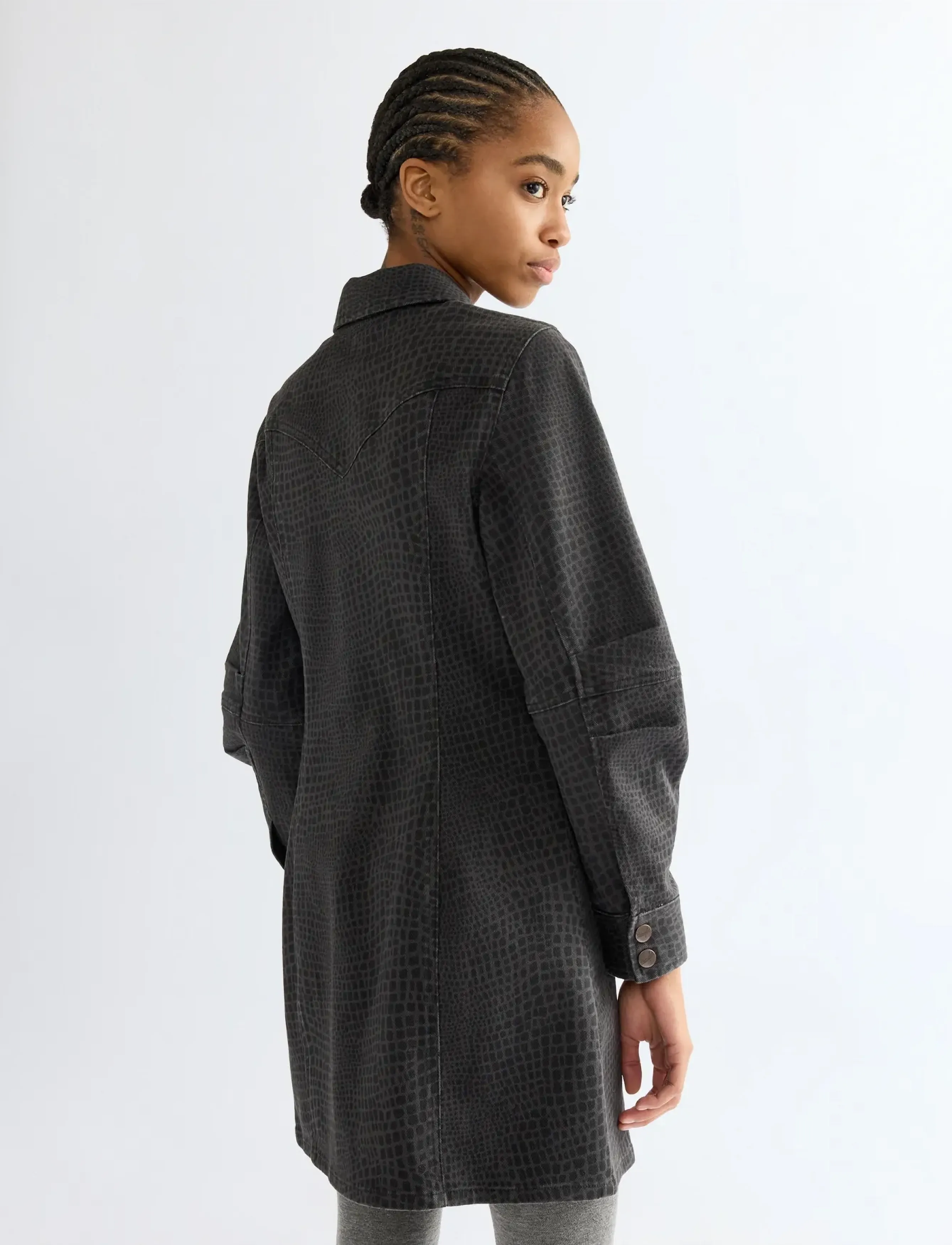 Wrangler - BARREL SLEEVE DRESS - croc print - 3