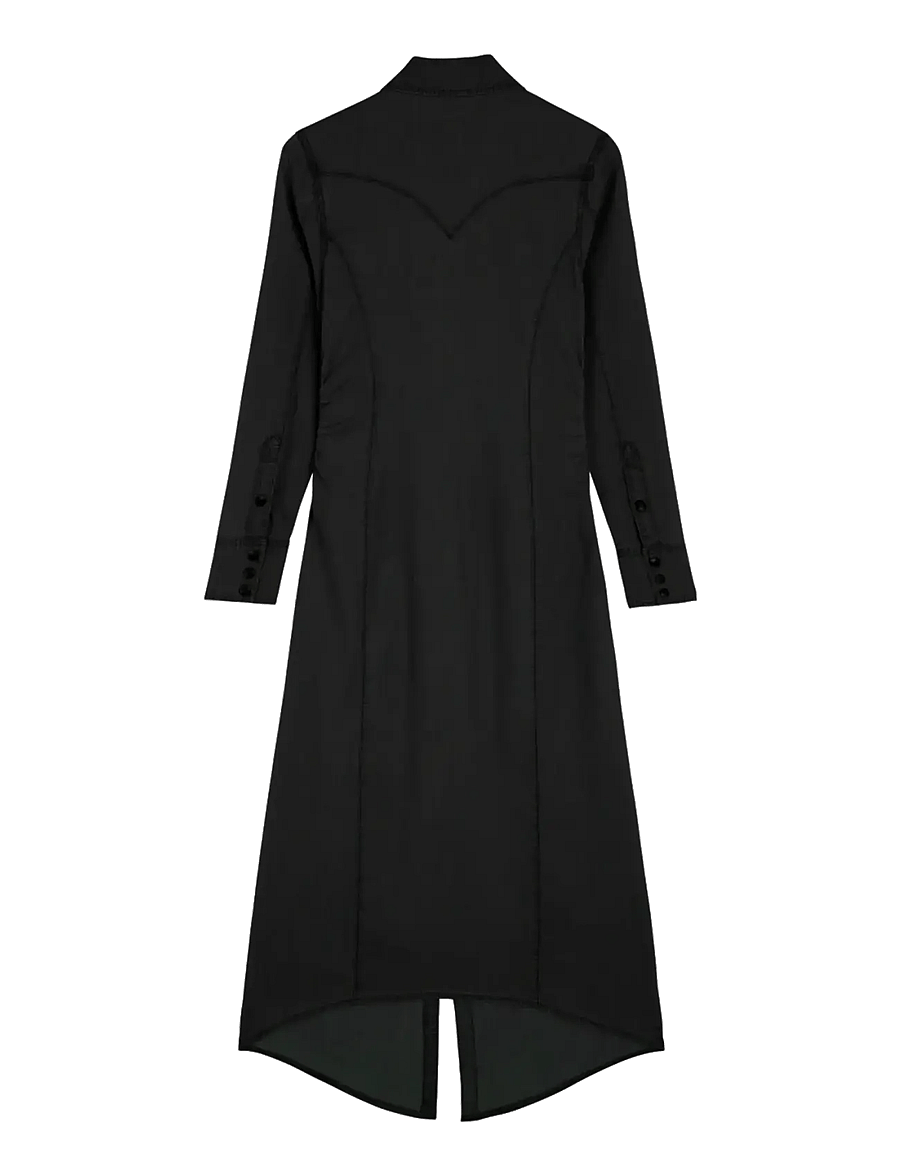 Wrangler - CINCHED WAIST MAXI - maxiklänningar - black fade - 2