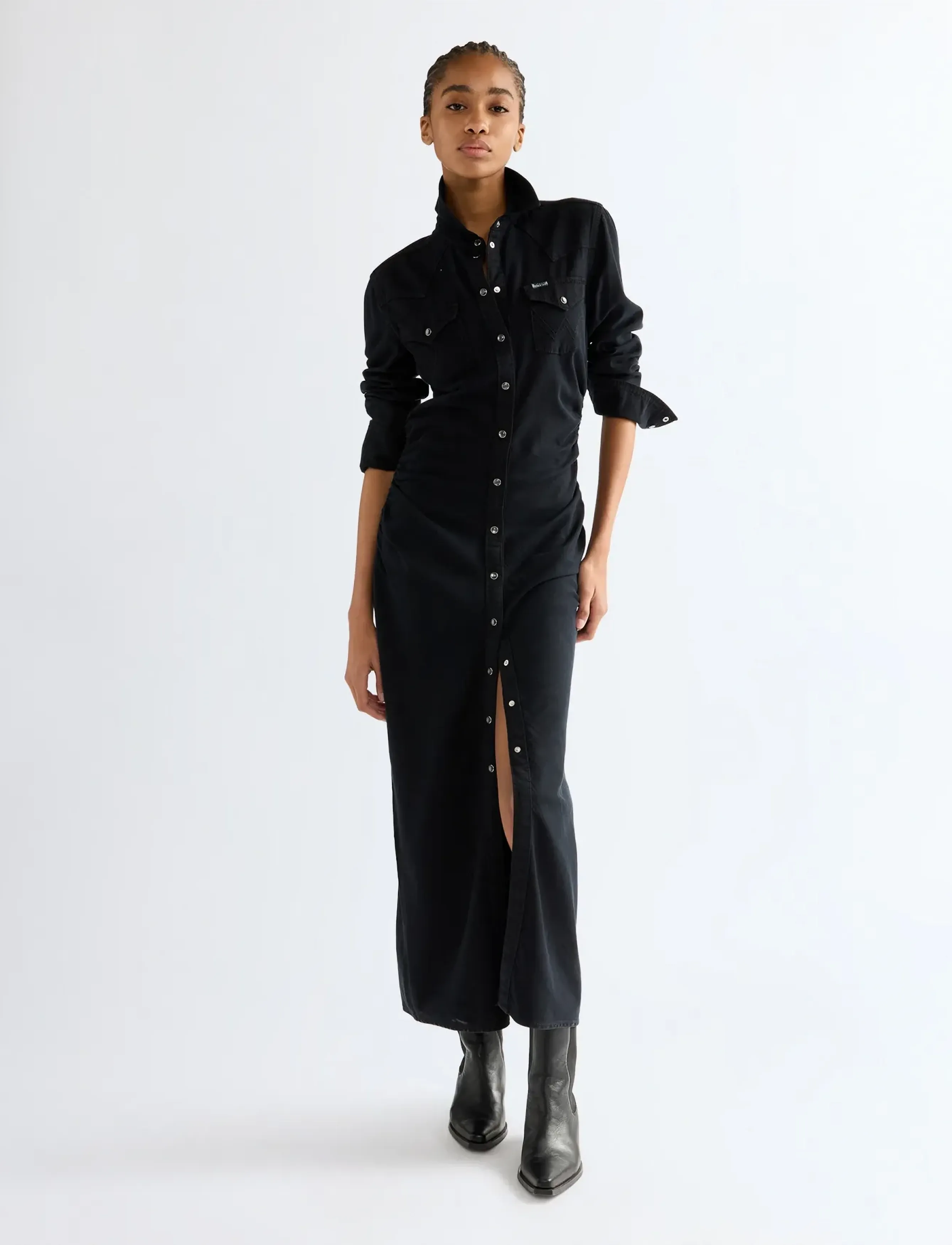 Wrangler - CINCHED WAIST MAXI - black fade - 3