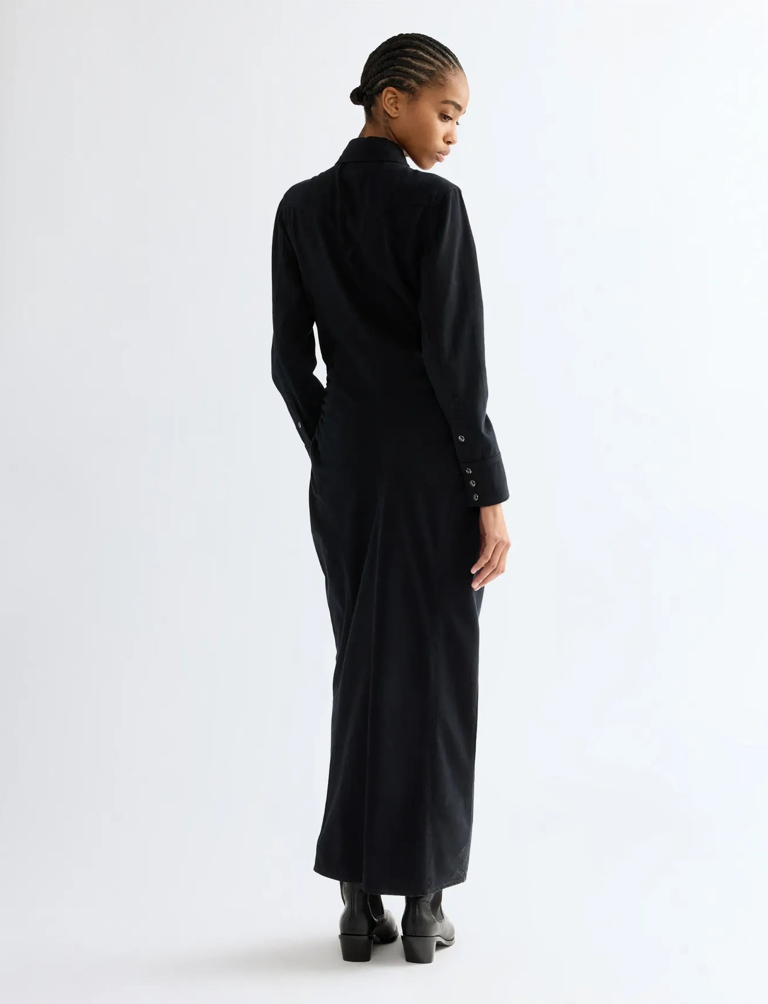 Wrangler - CINCHED WAIST MAXI - black fade - 4