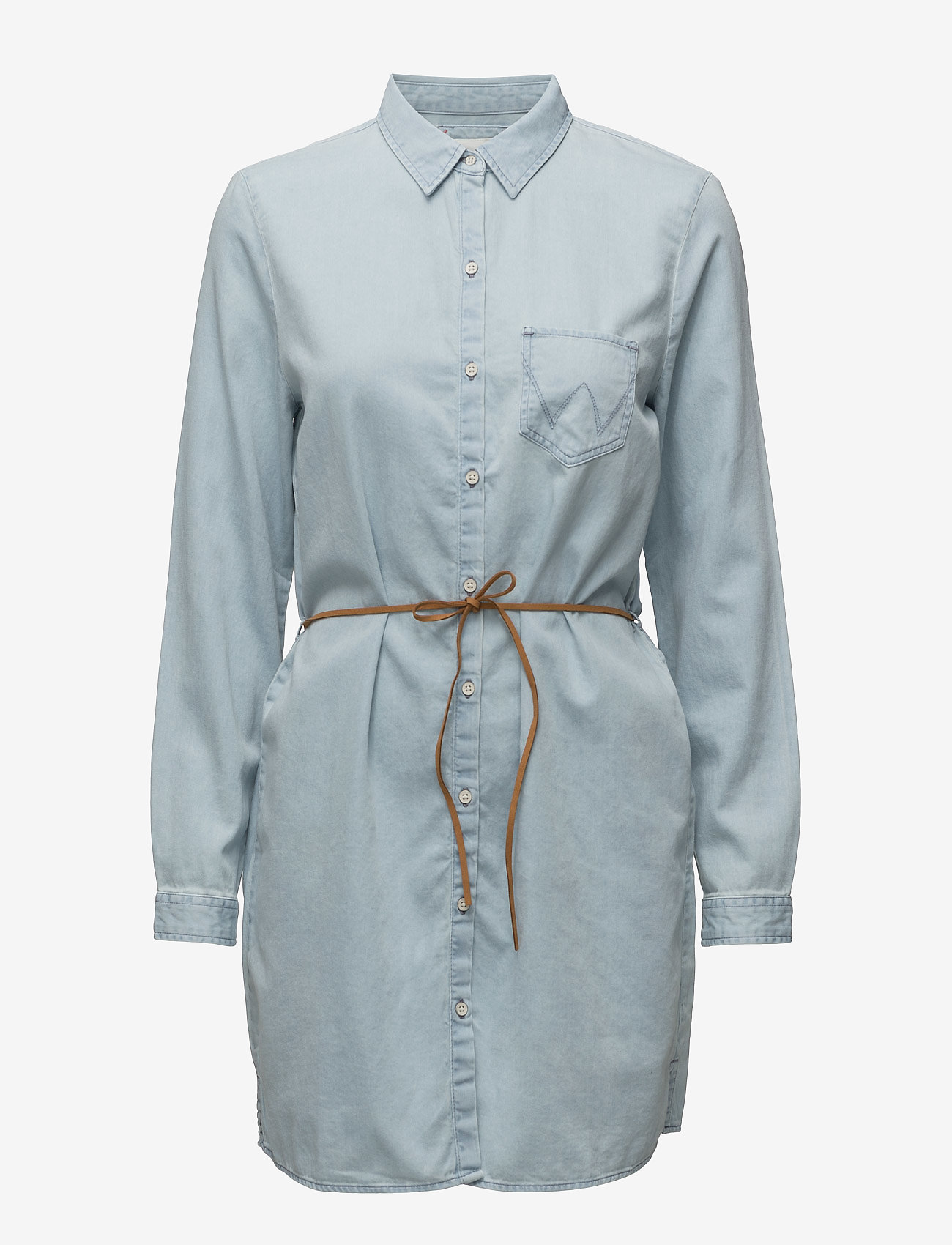 Wrangler - SHIRT DRESS LIGHT INDIGO - light indigo - 0