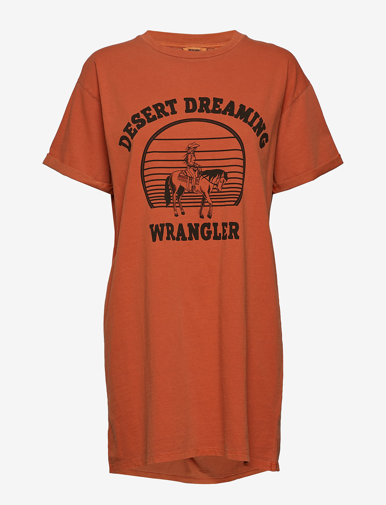 Wrangler - TEE DRESS - burnt ochre - 0