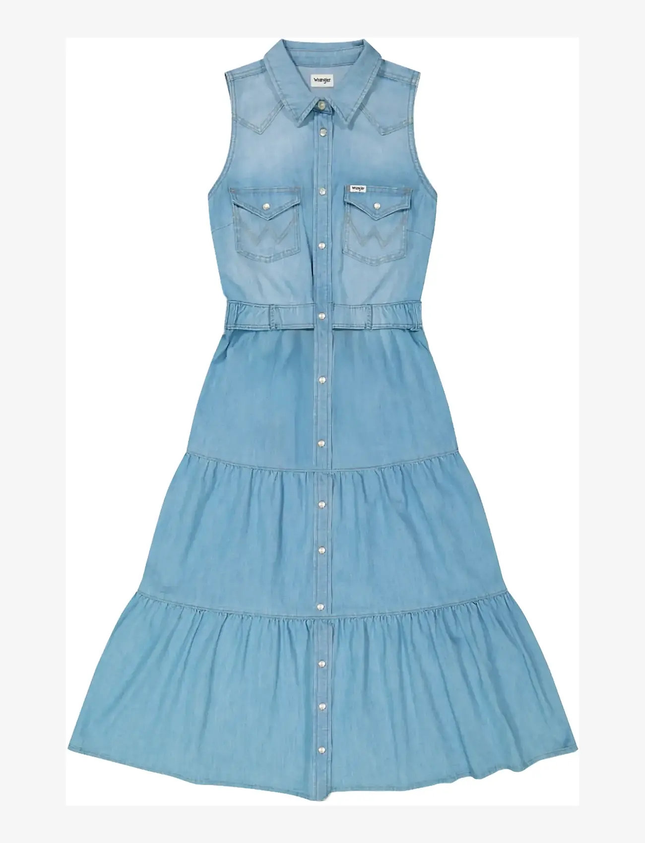 Wrangler - TIERED MAXI DRESS - sommarklänningar - kaia - 1