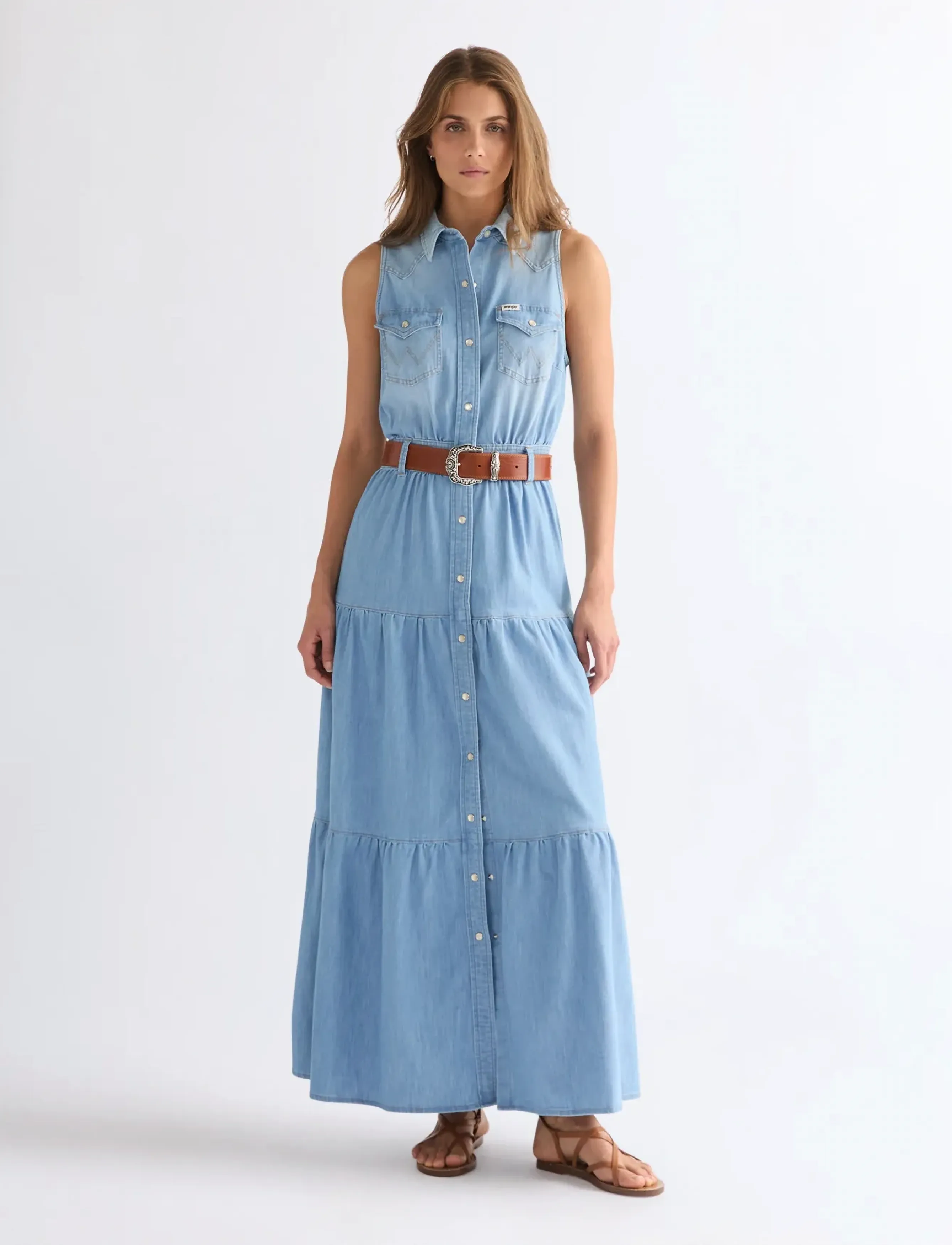 Wrangler - TIERED MAXI DRESS - kaia - 3
