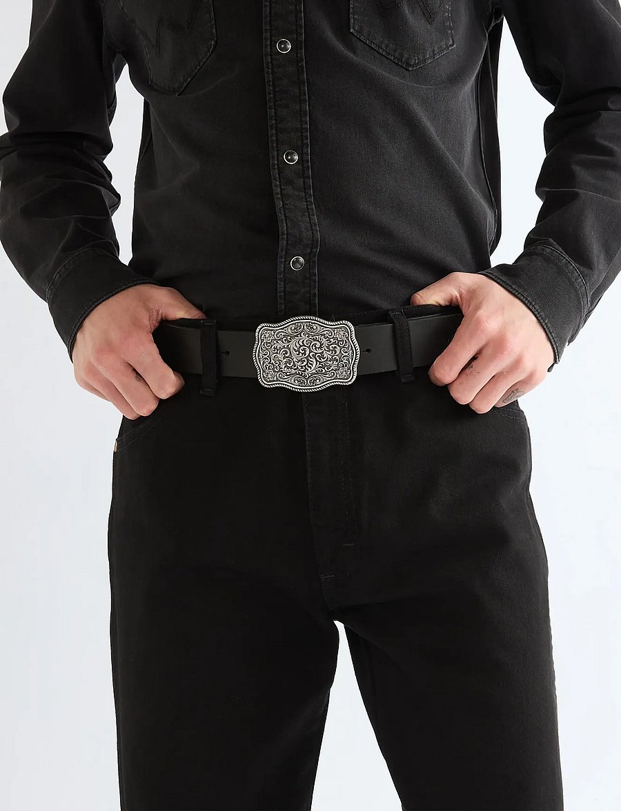 Wrangler - WESTERN BELT - klassikalised vööd - black - 3