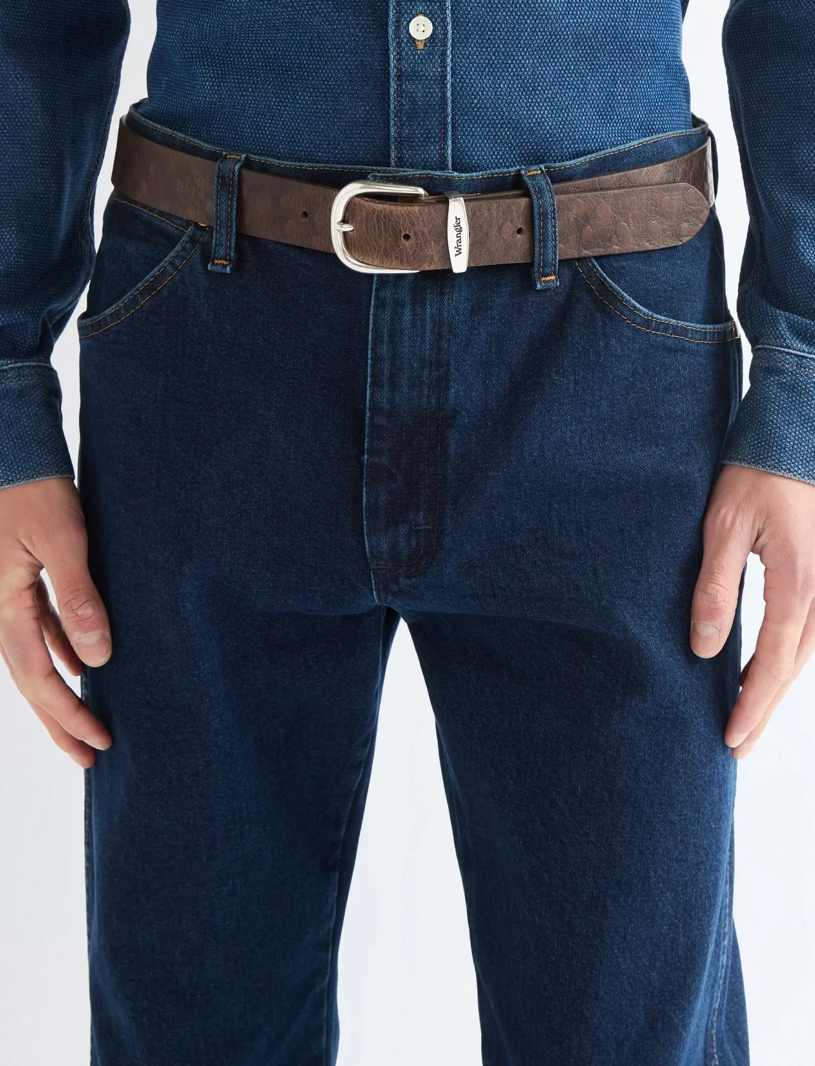 Wrangler - EASY BELT - klassikalised vööd - dark brown - 3
