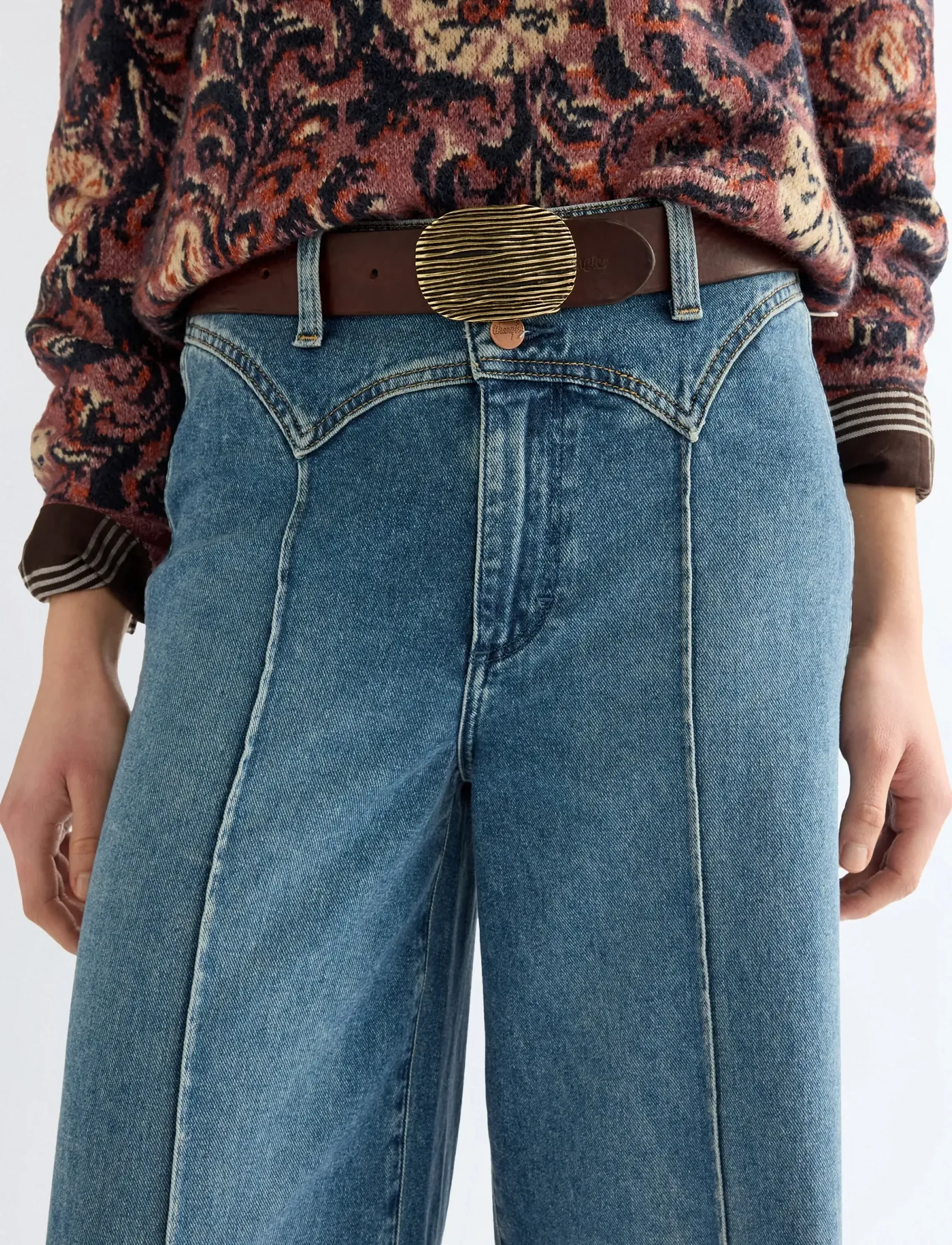 Wrangler - OVAL BELT - ledergürtel - brown - 3