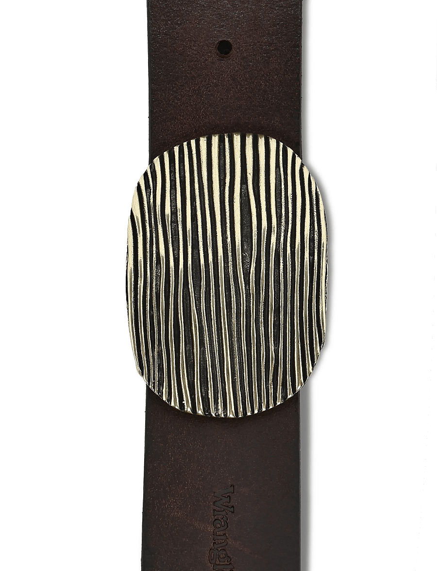 Wrangler - OVAL BELT - ledergürtel - brown - 2