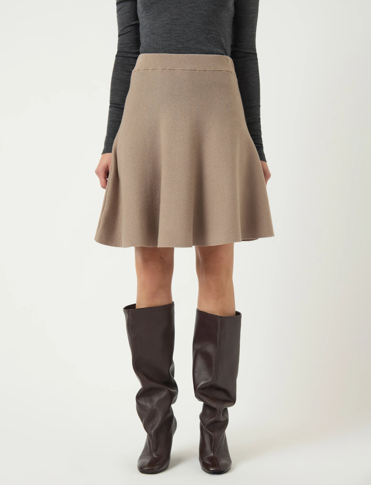 YAS Yasfonny Hw Knit Skirt S. Noos - Black - XS 1