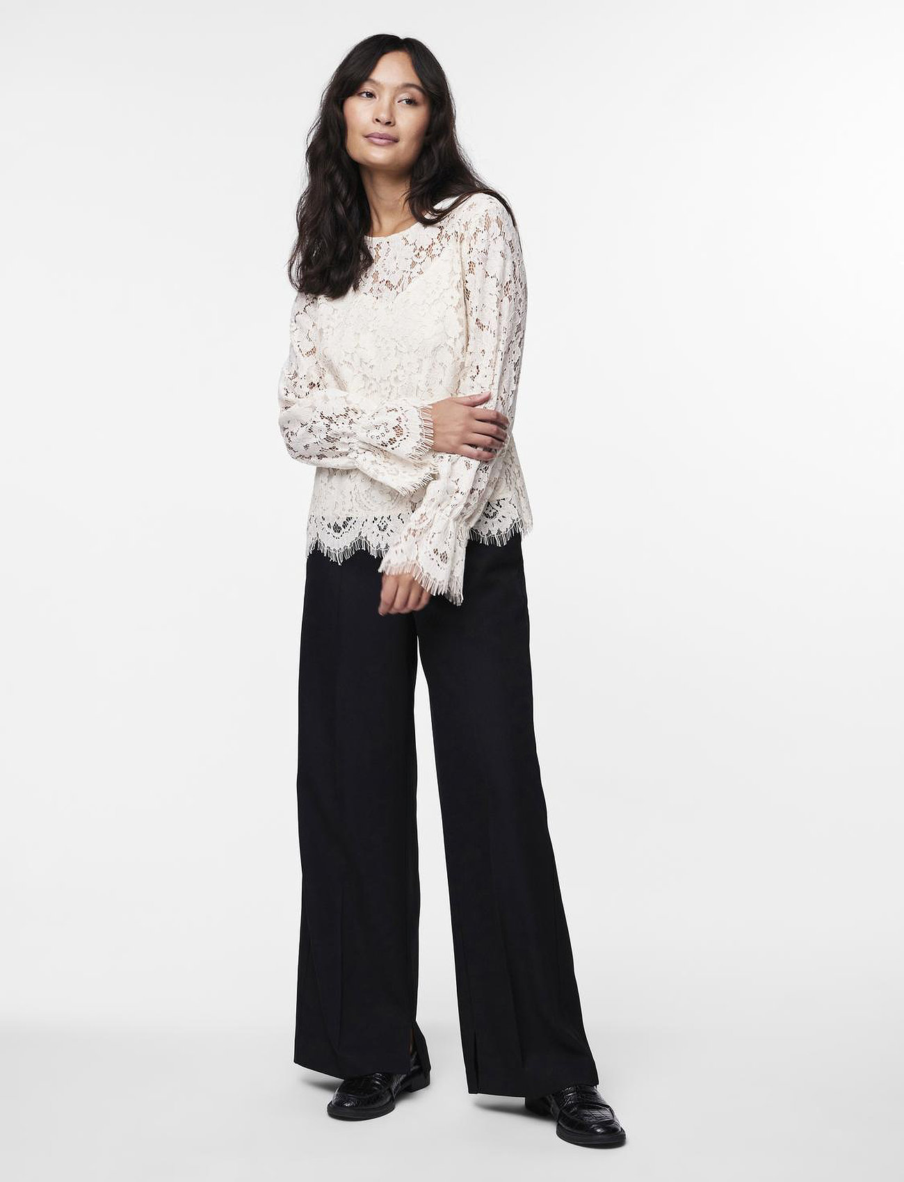YAS Perla LS Lace Top toppar & linnen dam – bild 7