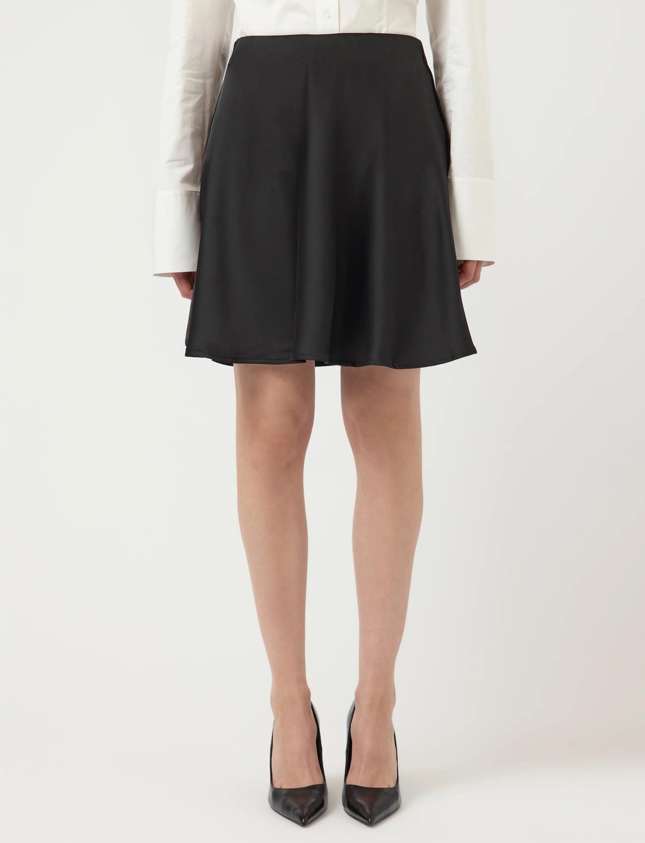 YAS Yaspella Hw Volume Short Skirt S. Noos - Black - 34