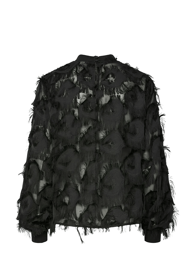 YAS - YASDIO LS TOP - langærmede bluser - black - 2