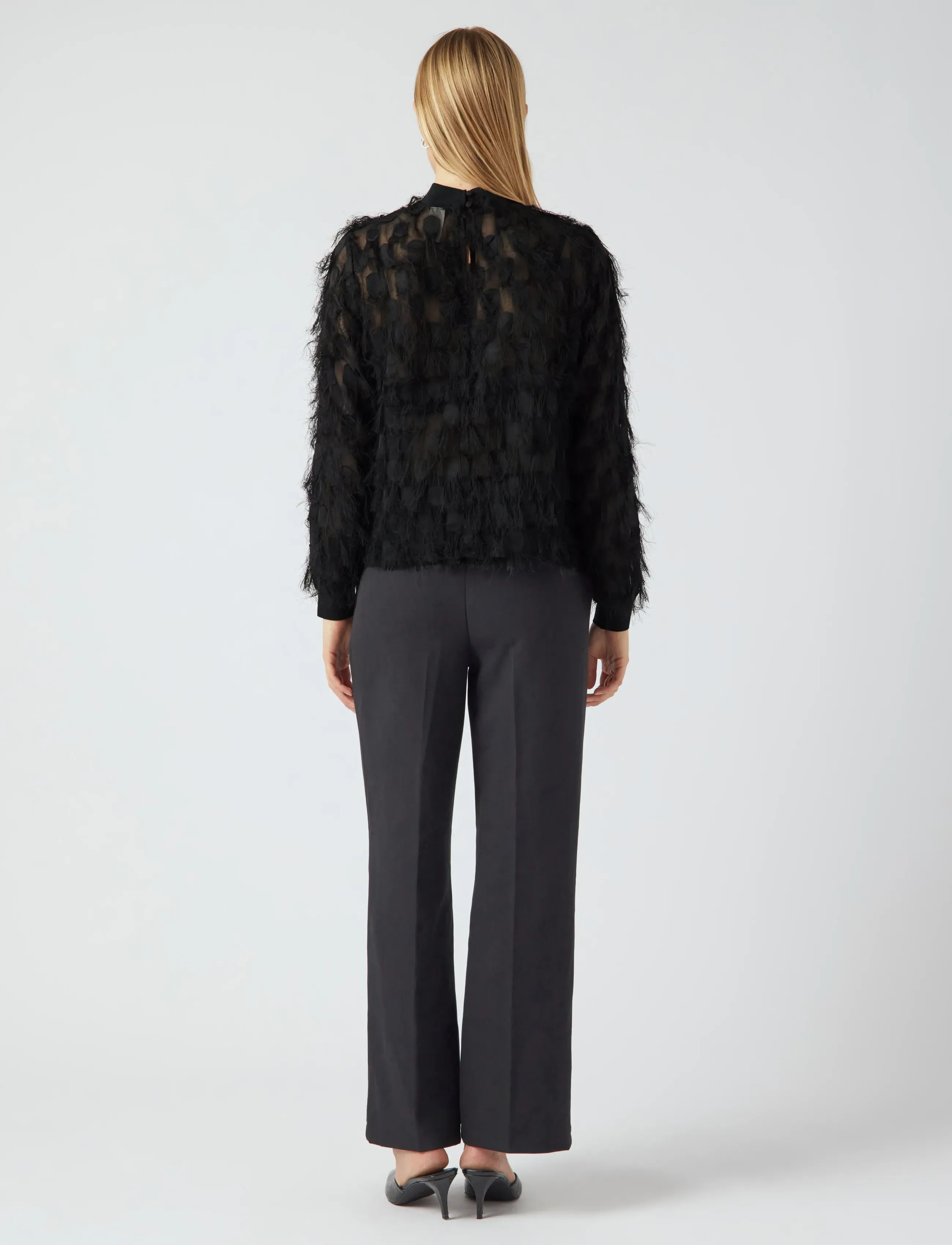 YAS - YASDIO LS TOP - pitkähihaiset puserot - black - 3